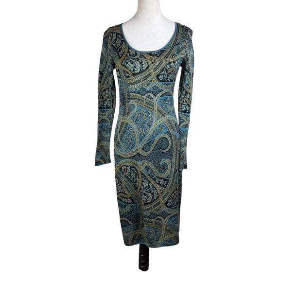 Peruvian Connection NWT Kashmiri 100% Pima Cotton Knit Long Sleeve Sweater Dress - Picture 4 of 14